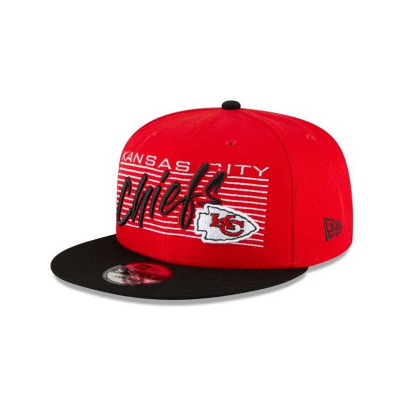 NFL Kansas City Chiefs Retro 9Fifty Snapback (CEB8353) - Red New Era Caps